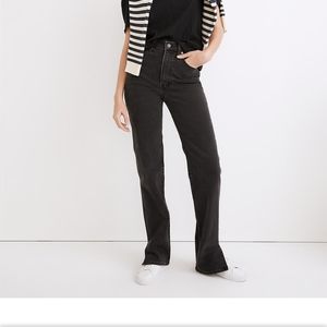 Madewell The Perfect Vintage Straight Jean in Nela Wash: Slit-Hem Edition